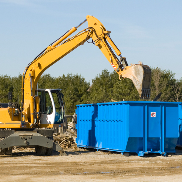 how many times can i have a residential dumpster rental emptied in Bluff Dale TX